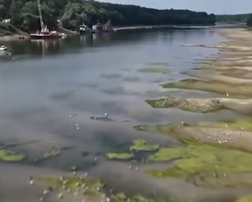 На Дунаї через посуху з-під води з’явилися десятки німецьких кораблів часів Другої світової війни